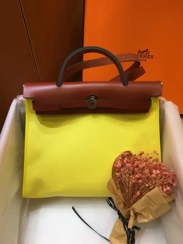 HERMES HERBAG 31CM ALL HANDMADE 0129