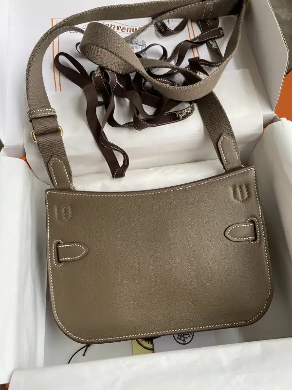 OldCobbler Hermes Jypsiere Mini Bag in Swift Leather Gris Meyer 0129