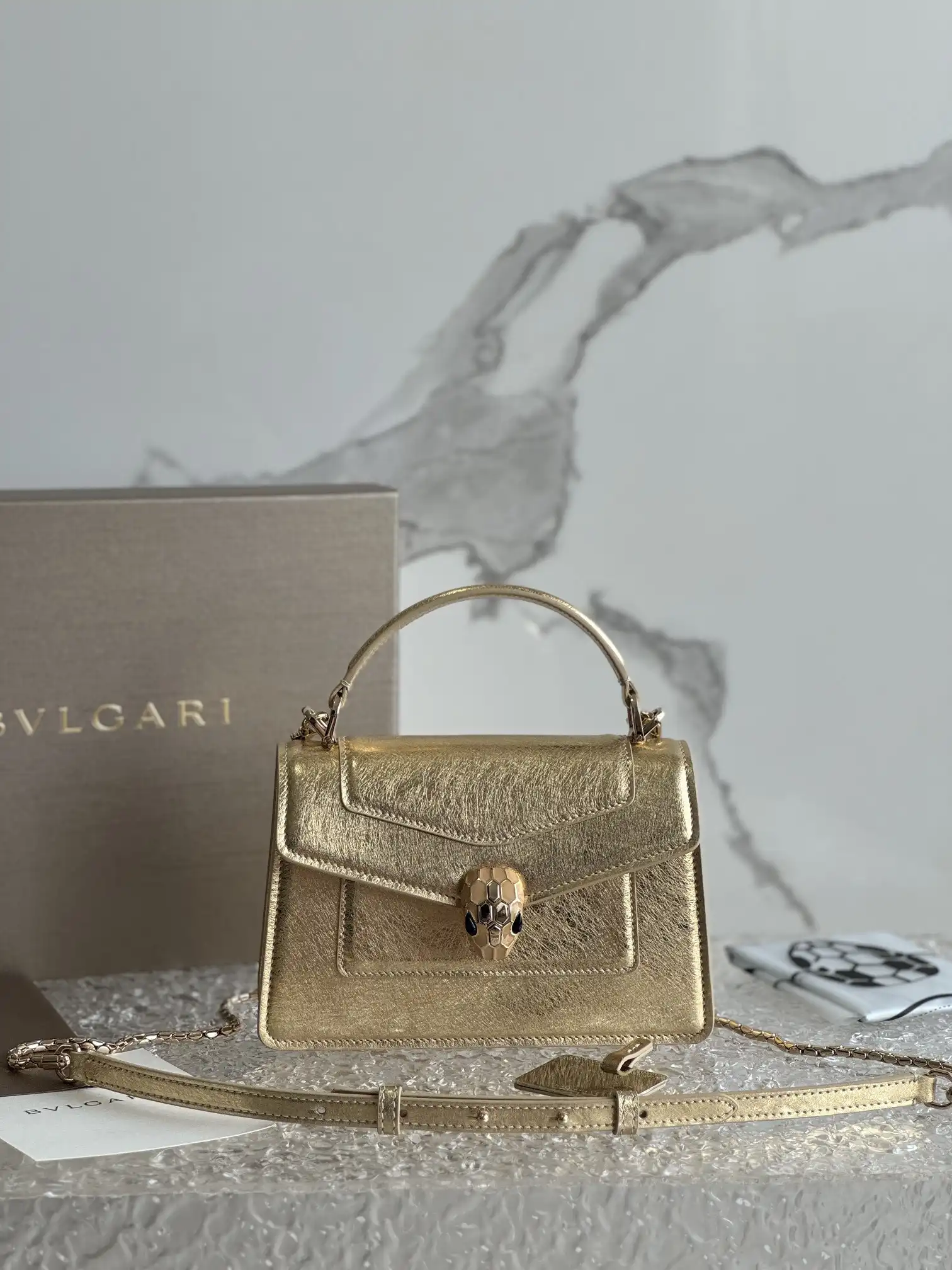 OldCobbler BVLGARI SERPENTI FOREVER MINI TOP HANDLE 0124