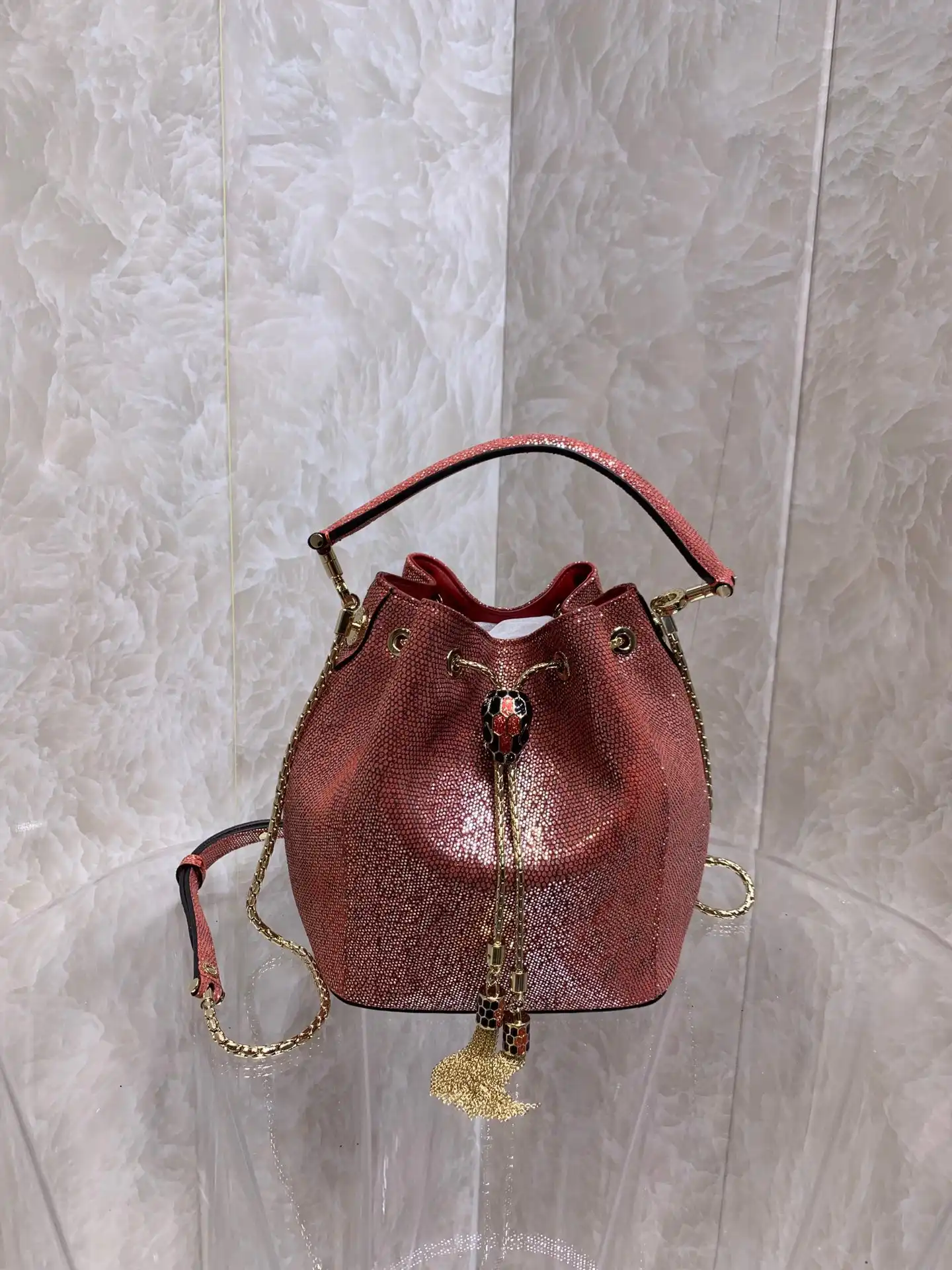 OldCobbler BVLGARI SERPENTI FOREVER BUCKET BAG 0124