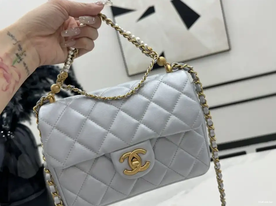 OldCobbler FLAP BAG-14.5x19.5x7.5cm CHANEL 0223