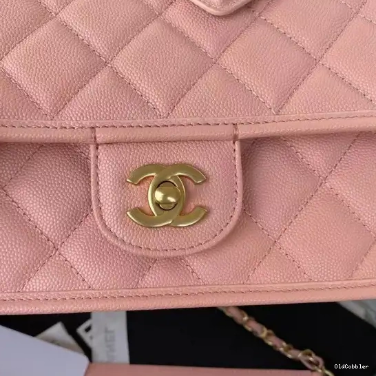 OldCobbler HANDLE BAG SMALL FLAP WITH TOP CHANEL 0215