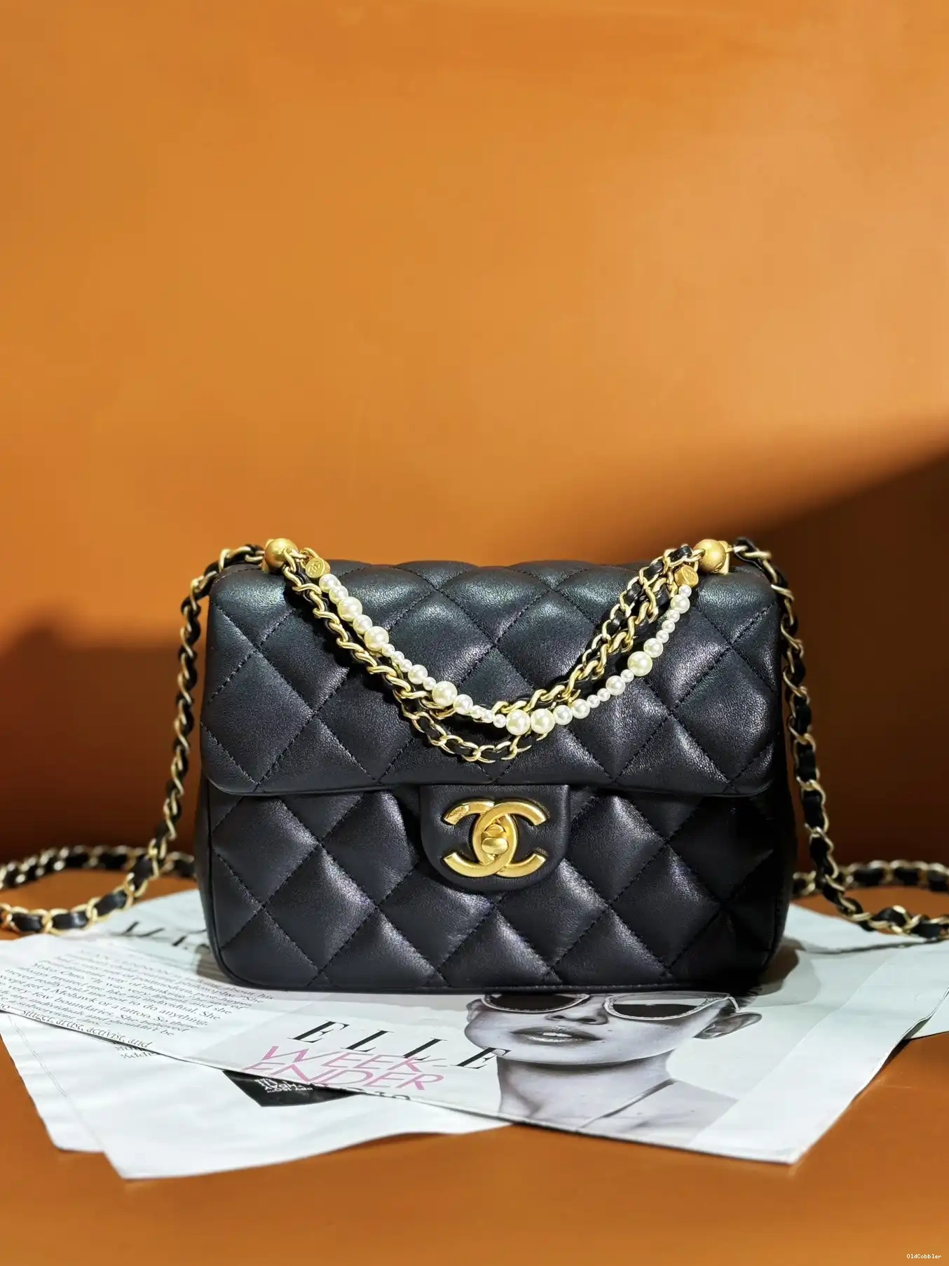 OldCobbler CHANEL FLAP BAG-14.5x19.5x7.5cm 0226