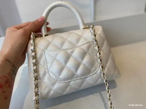 OldCobbler CHANEL HANDLE FLAP MINI TOP BAG WITH 0221