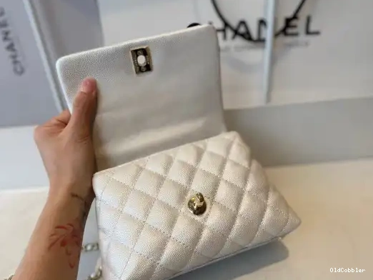 OldCobbler CHANEL HANDLE FLAP MINI TOP BAG WITH 0221