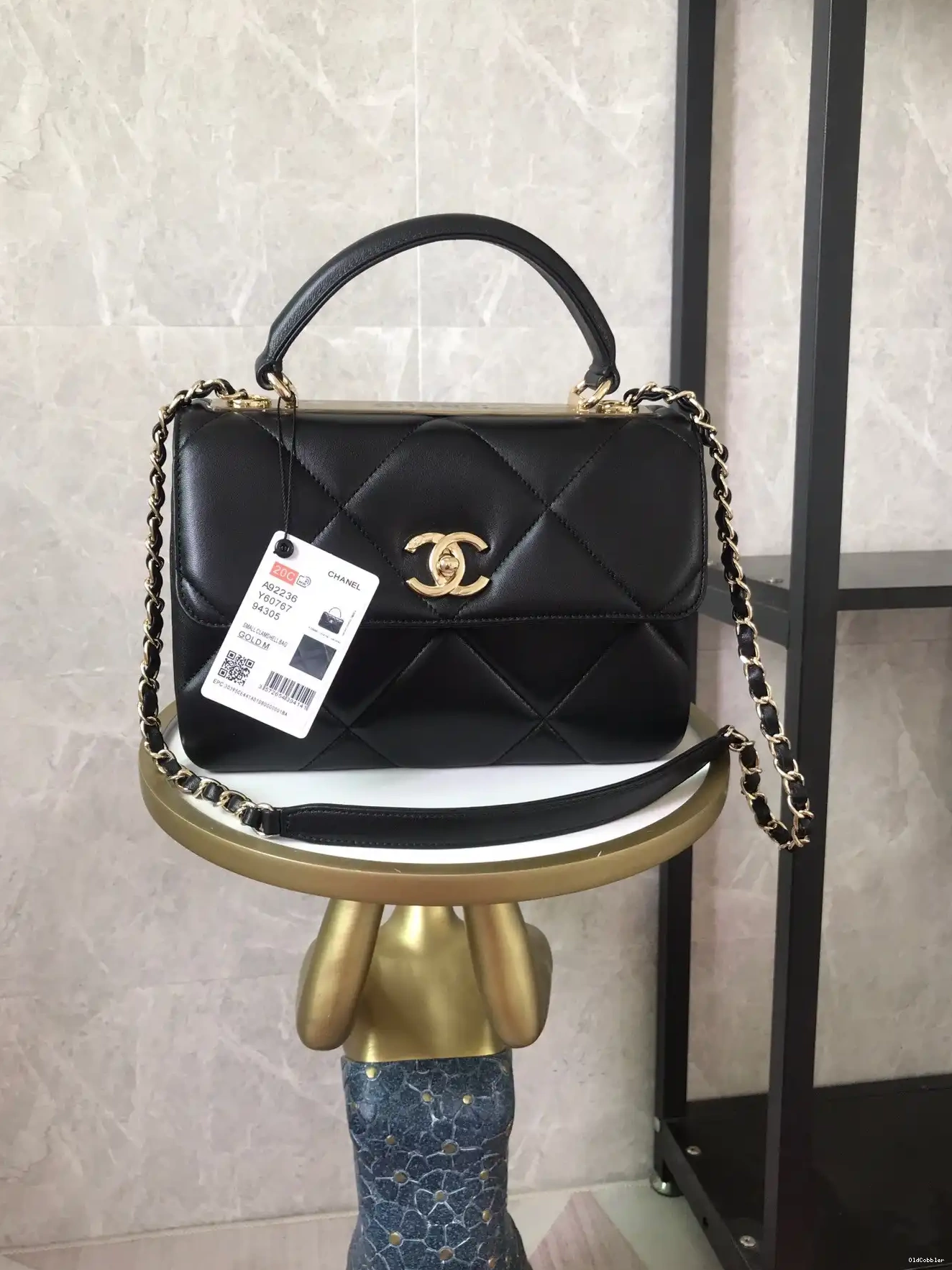 OldCobbler HANDLE CHANEL BAG WITH TOP FLAP 0226