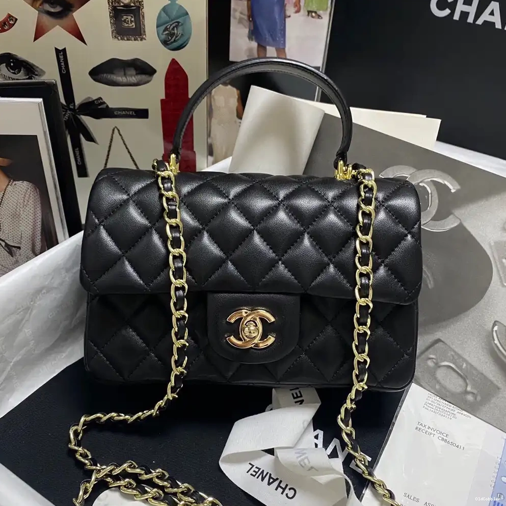 OldCobbler HANDLE FLAP TOP BAG WITH CHANEL MINI 0210