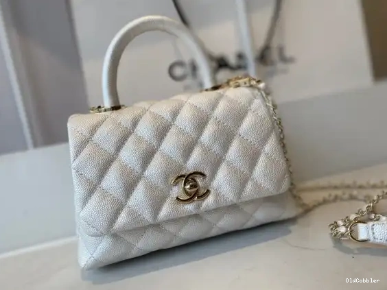 OldCobbler CHANEL HANDLE FLAP MINI TOP BAG WITH 0221