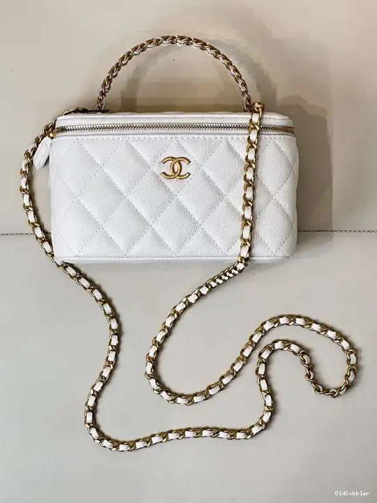 OldCobbler WITH CHANEL VANITY CHAIN-16x9.5x8cm SMALL CHANELASSIC 0226