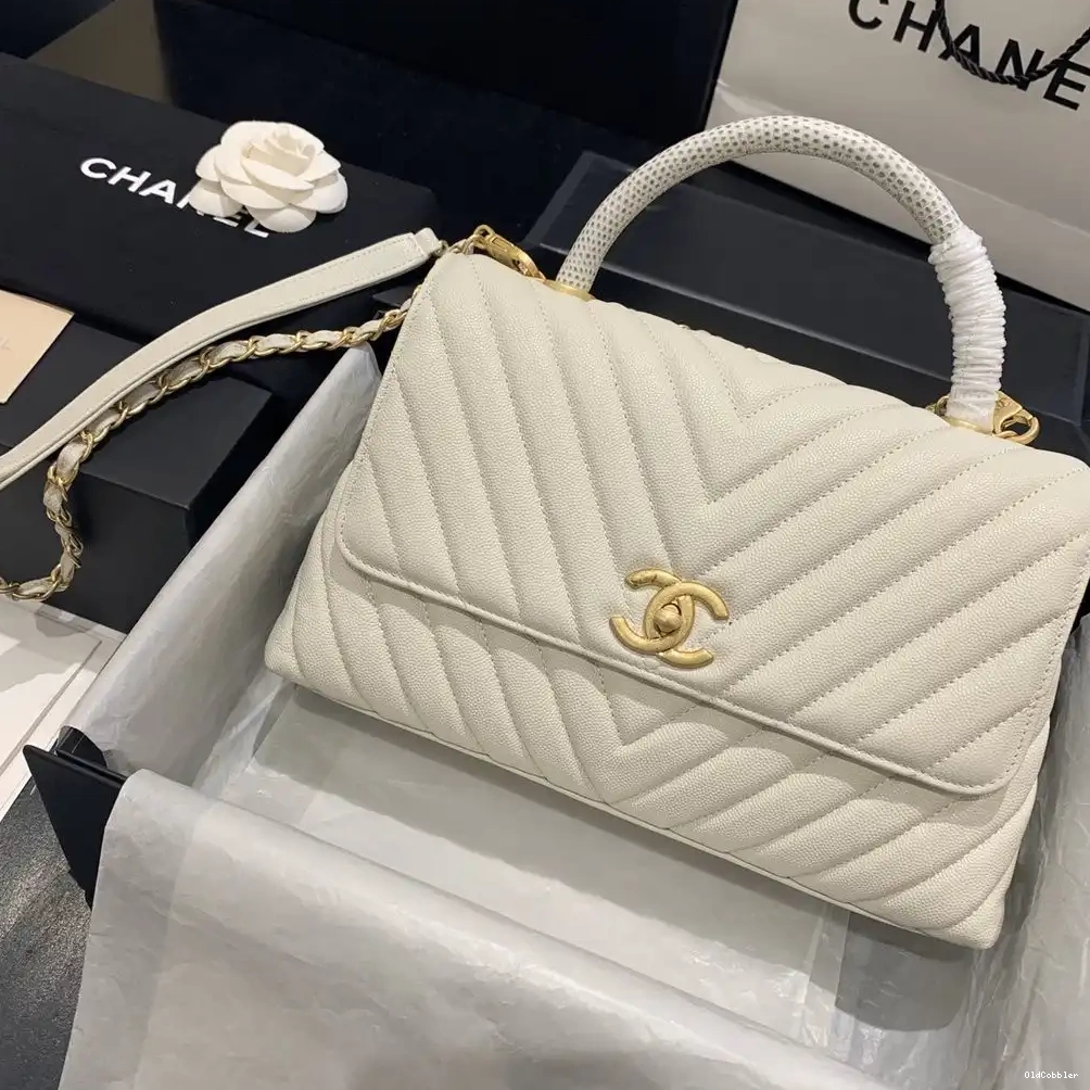 OldCobbler CHANEL HANDLE BAG 28cm 23 COCO 0227