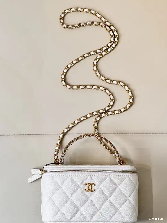 OldCobbler WITH CHANEL VANITY CHAIN-16x9.5x8cm SMALL CHANELASSIC 0226