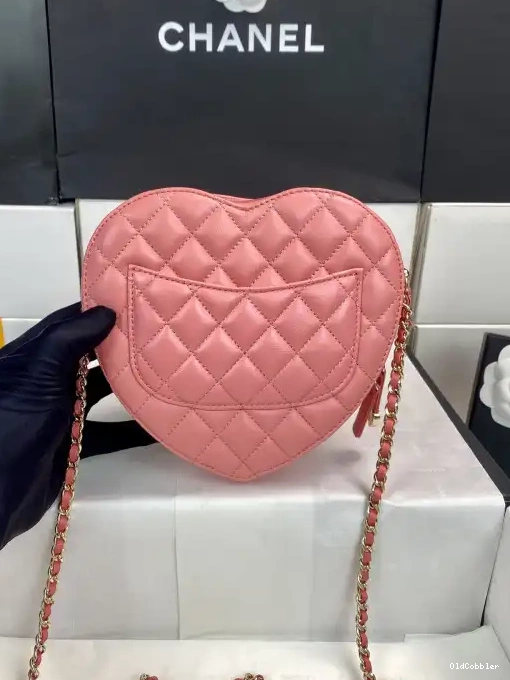 OldCobbler Bag-18*16.5*6.5CM Heart CHANEL 0224