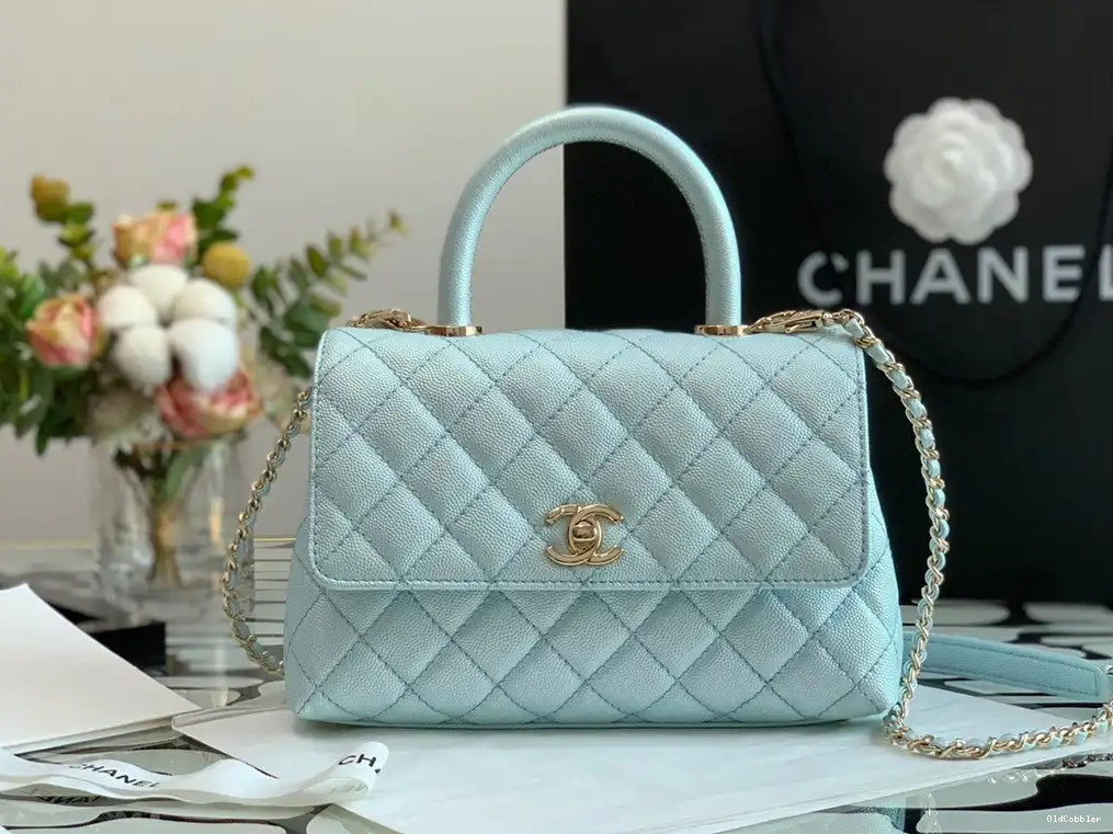 OldCobbler WITH TOP HANDLE BAG FLAP CHANEL 0222