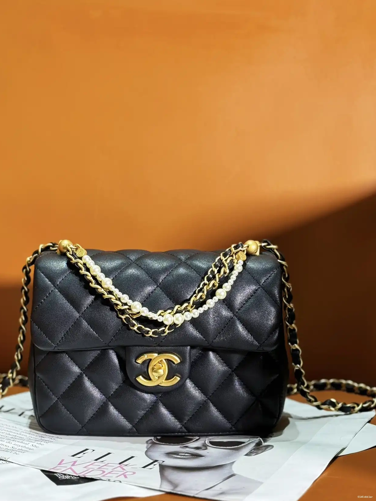 OldCobbler CHANEL FLAP BAG-14.5x19.5x7.5cm 0226