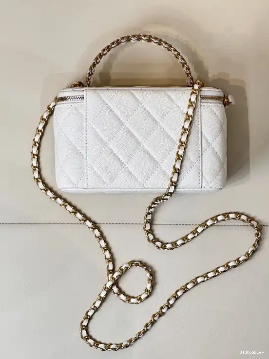 OldCobbler WITH CHANEL VANITY CHAIN-16x9.5x8cm SMALL CHANELASSIC 0226