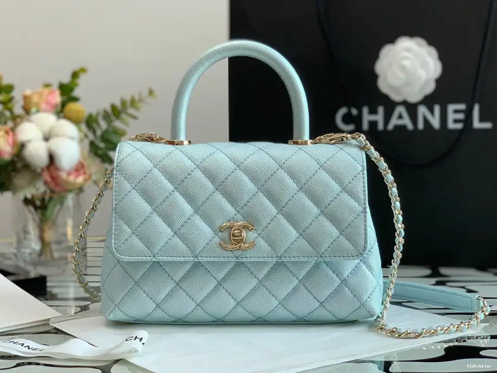 OldCobbler WITH TOP HANDLE BAG FLAP CHANEL 0222