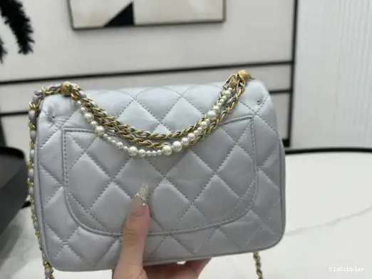 OldCobbler FLAP BAG-14.5x19.5x7.5cm CHANEL 0223