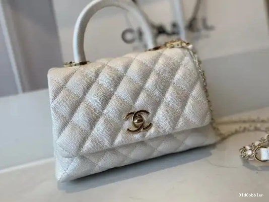 OldCobbler CHANEL HANDLE FLAP MINI TOP BAG WITH 0221