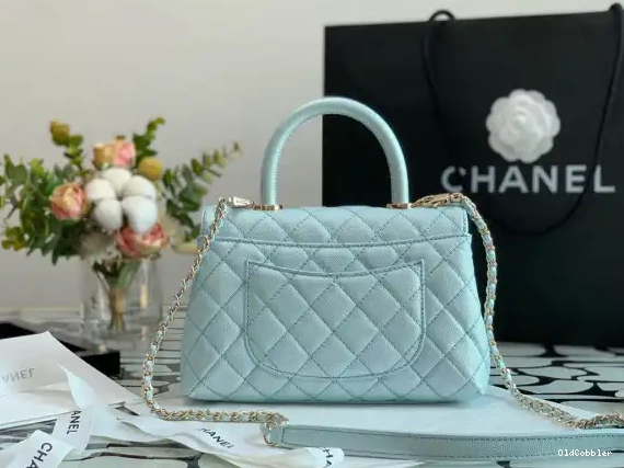 OldCobbler WITH TOP HANDLE BAG FLAP CHANEL 0222